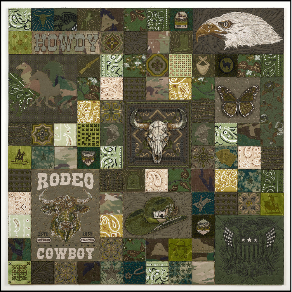 American Sampler One,  40"x40"