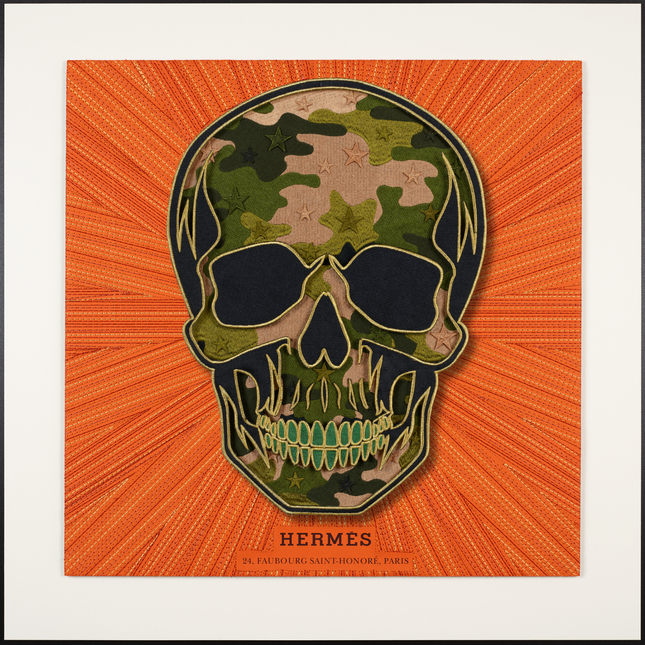 Memento Mori Green Camo 26"x26"