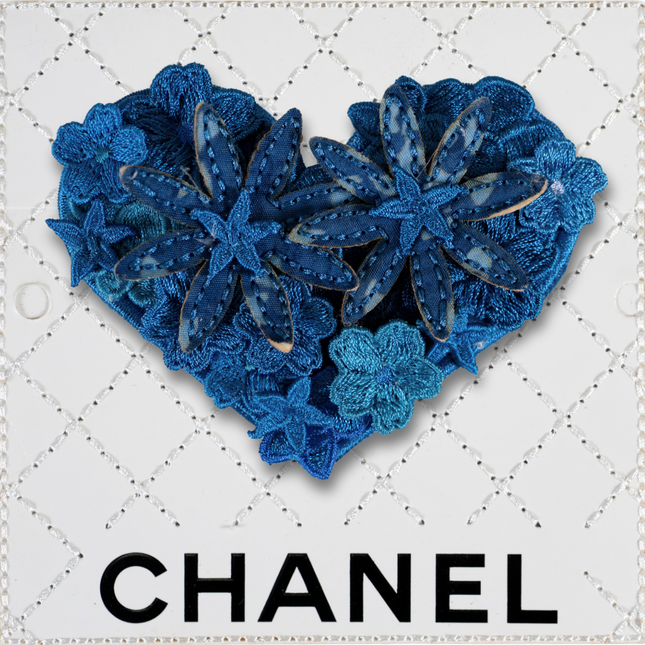 Petite Gypsy Heart 5”x5” - China Blue