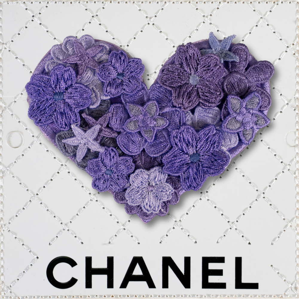 Petite Gypsy Heart 5”x5” - Wisteria