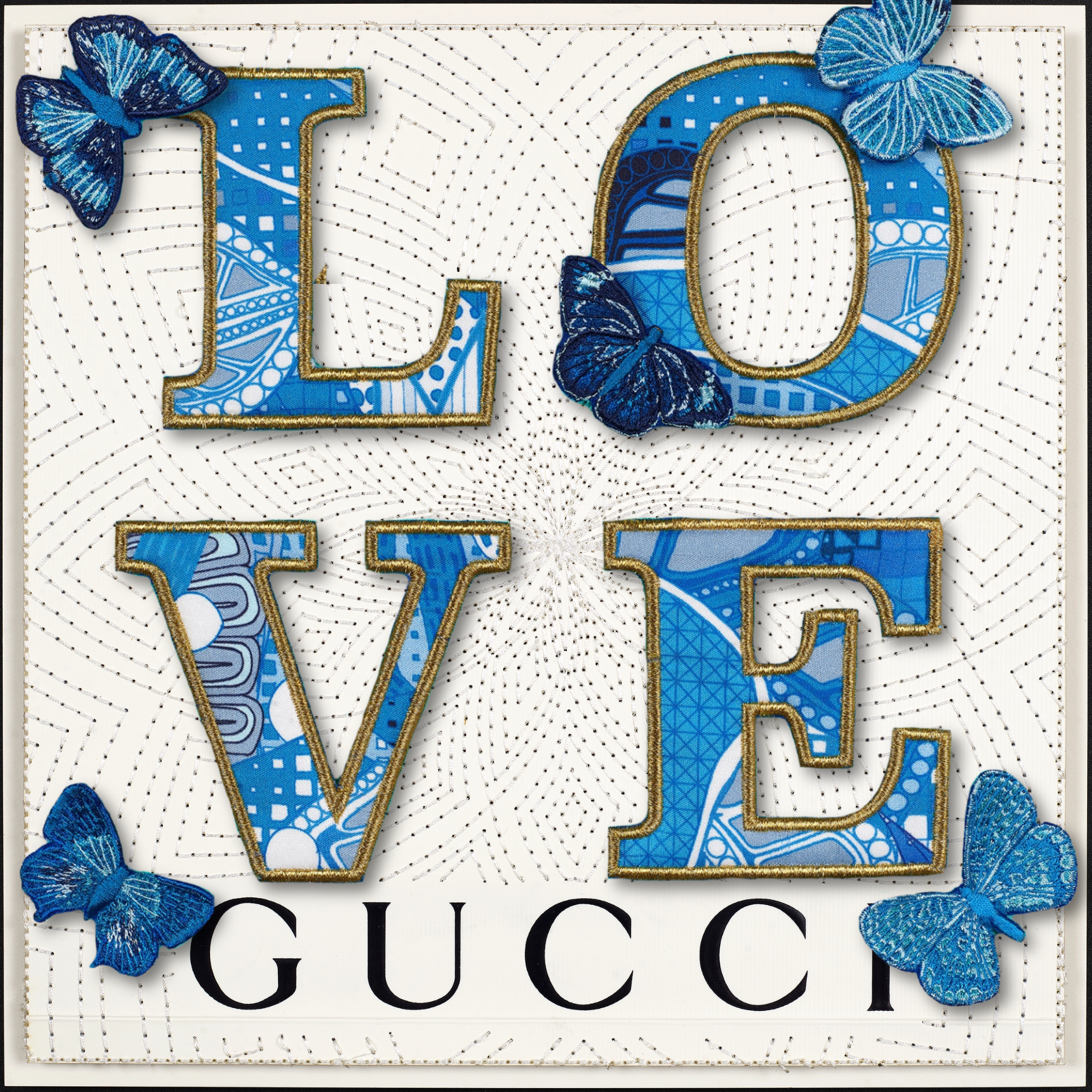 Love Blue 12"X12"