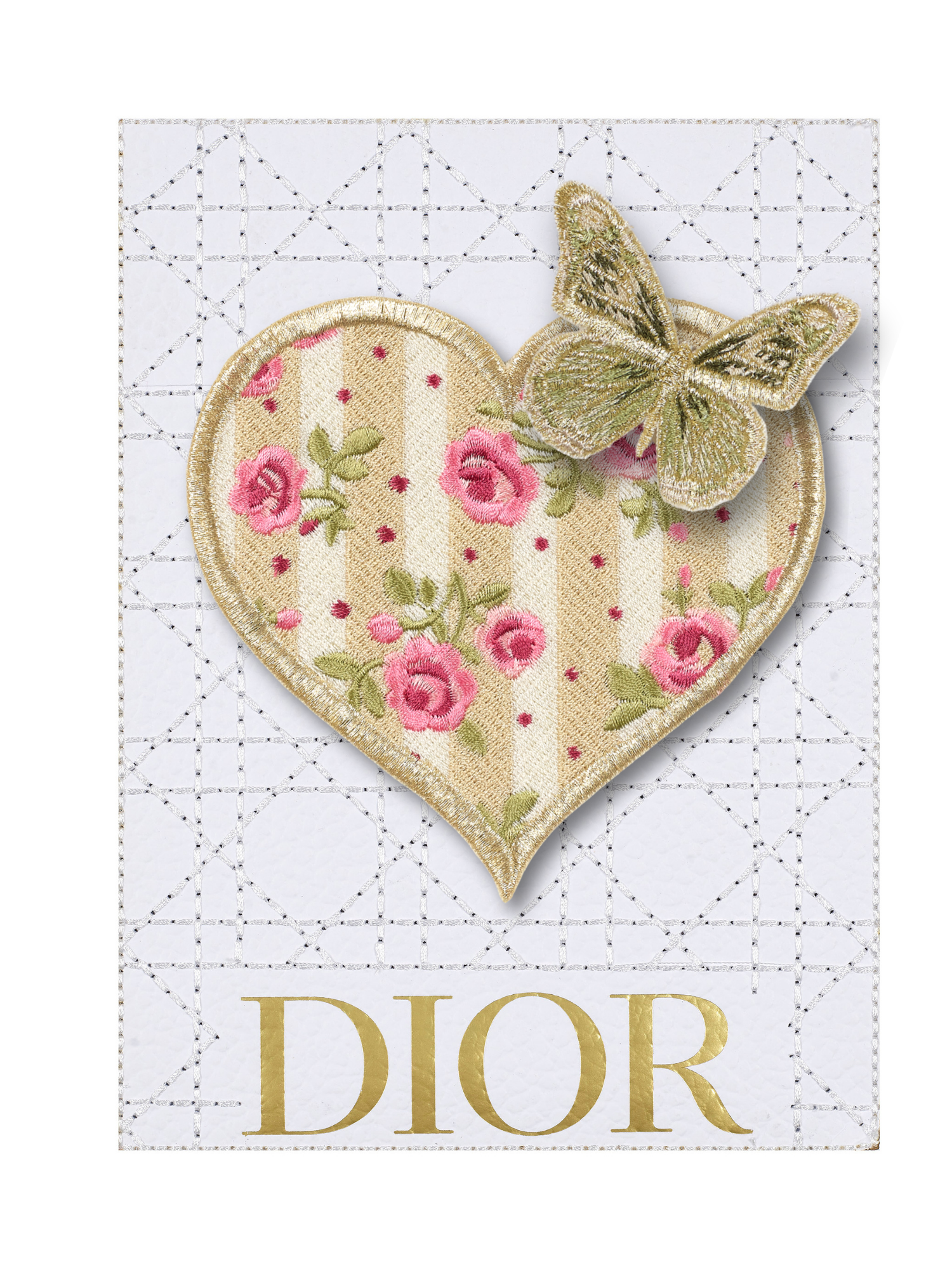 Reverie floral heart 6"x8"