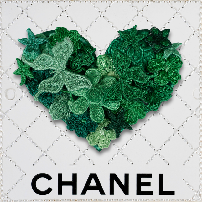 Petite Gypsy Heart 5”x5” - Lawn Green