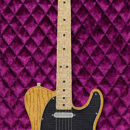 Esquire with Quilted Background