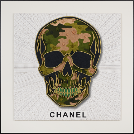 Memento Mori Green Camo 26"x26"