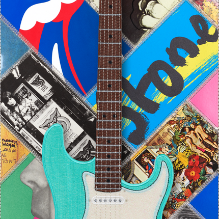 Rolling Stones Mint Green Strat  12"x26"