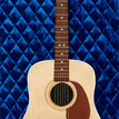 blue quilted velvet