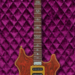 Eggplant quilted velvet