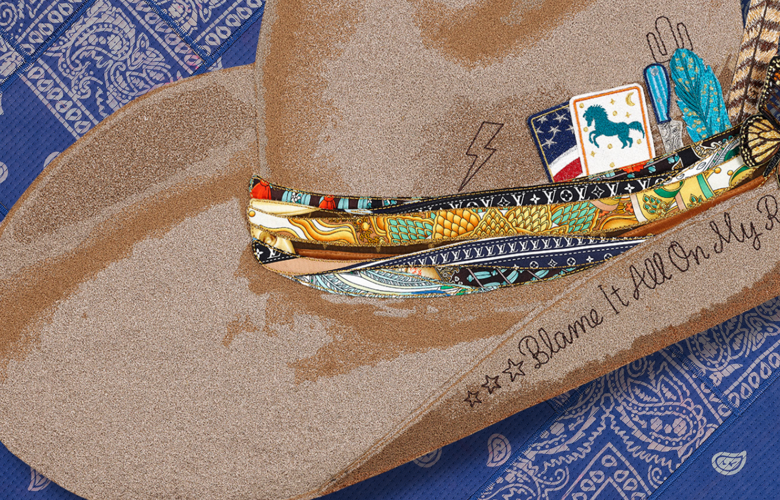 Aspen Cowboy Hat Bandana