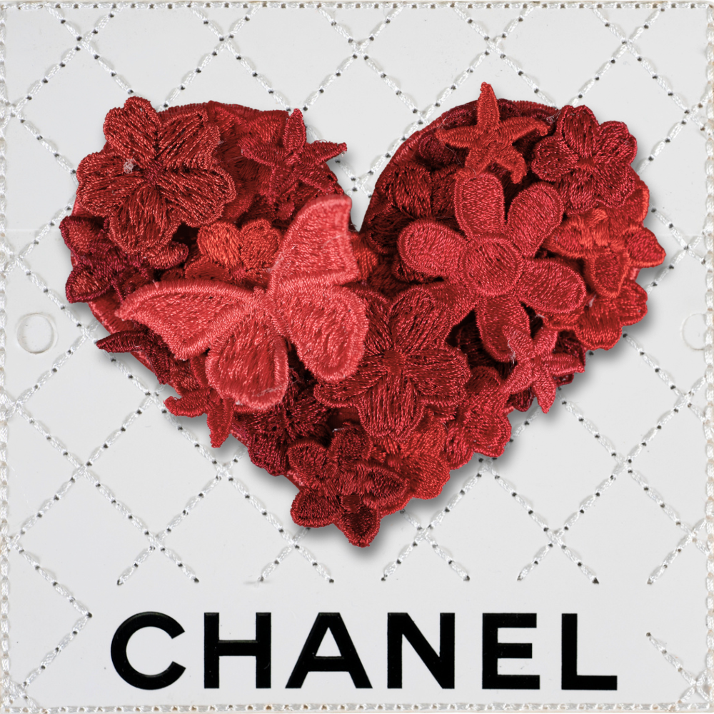 Petite Gypsy Heart 5”x5” - Country Red