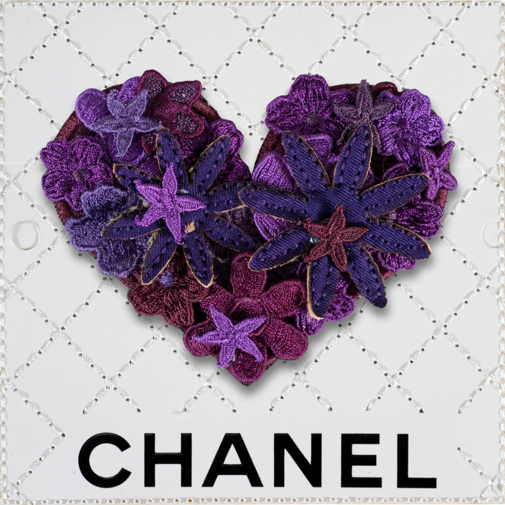 Petite Gypsy Heart 5”x5” - Country Purple