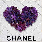 Petite Gypsy Heart 5”x5” - Country Purple