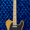 blue quilted velvet