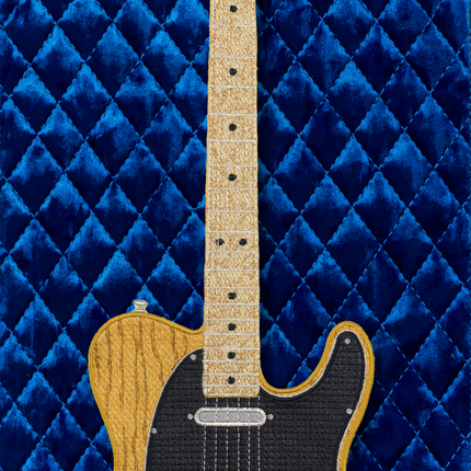 Esquire with Quilted Background
