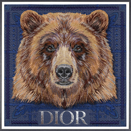 Grizzly Bear 12"x12"