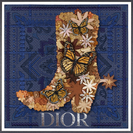 Gypsy Boot Brown 12"x12"