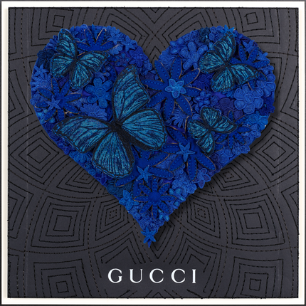 Gypsy Heart Blue 12"x12"