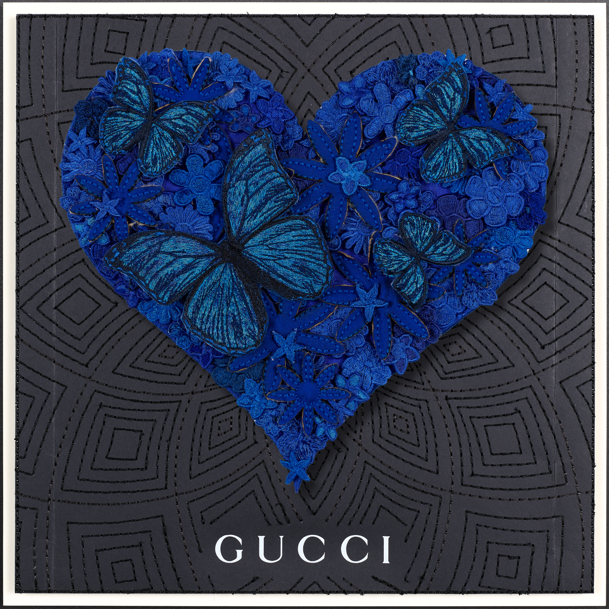Gypsy Heart Blue 12"x12"