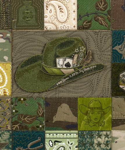 American Sampler One,  40"x40"