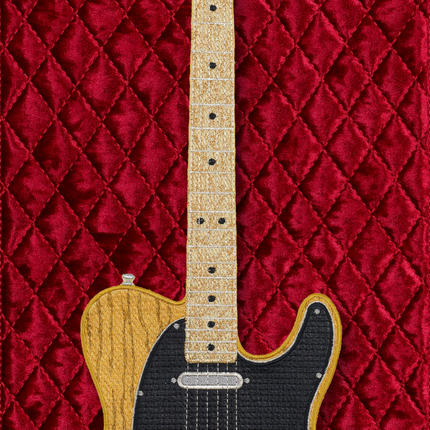 Esquire with Quilted Background