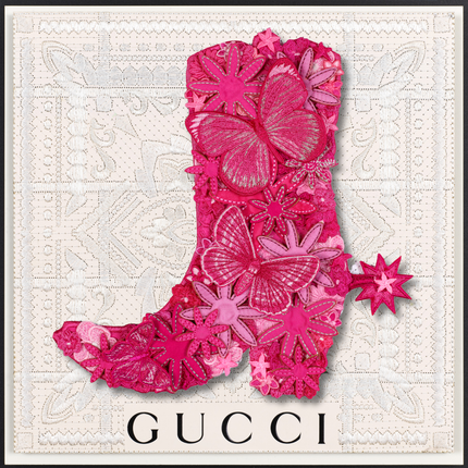 Gypsy Boot Pink 12"x12"