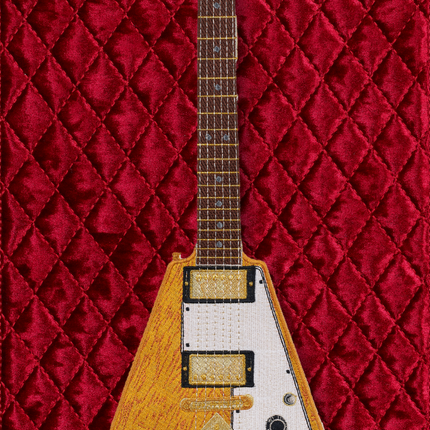 Flying V with Quilted Background