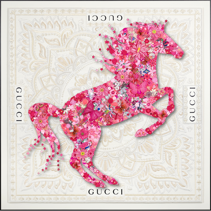 Gypsy Horse Pink 40"x40"