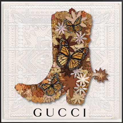 Gypsy Boot Brown 12"x12"
