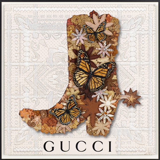 Gypsy Boot Brown 12"x12"