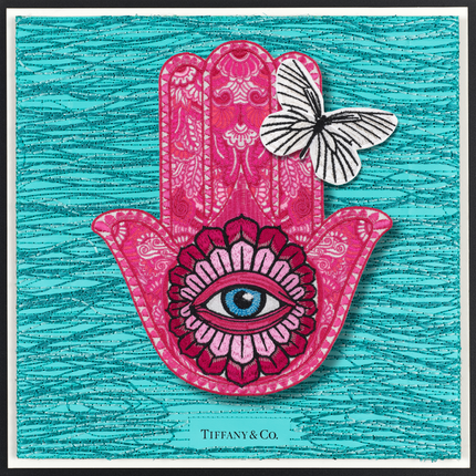 Hamsa Pink 12"X12"