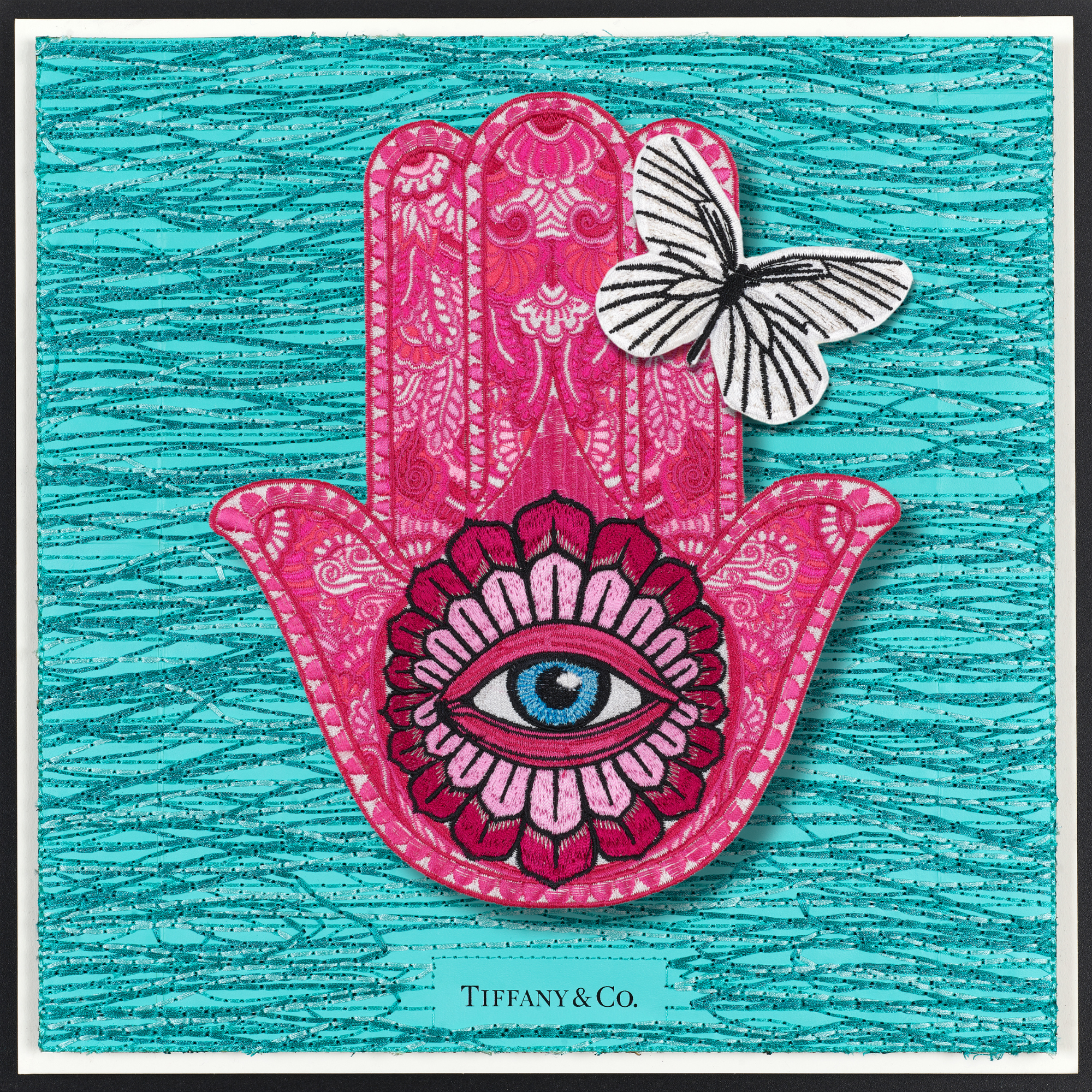 Hamsa Pink 12"X12"