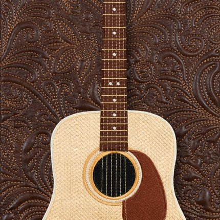 Acoustic with Quilted Background