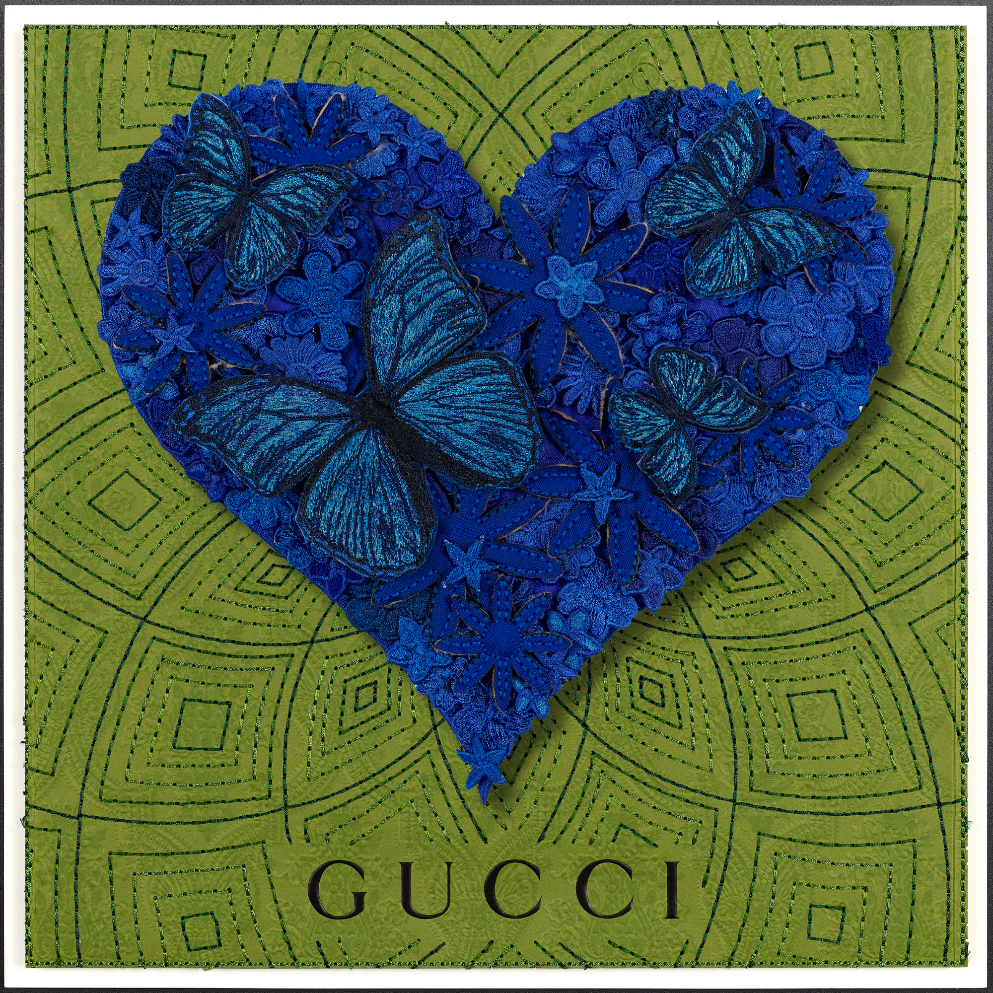 Gypsy Heart Blue 12"x12"