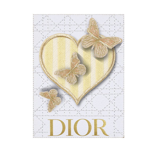 Reverie Striped Heart 6"x8"