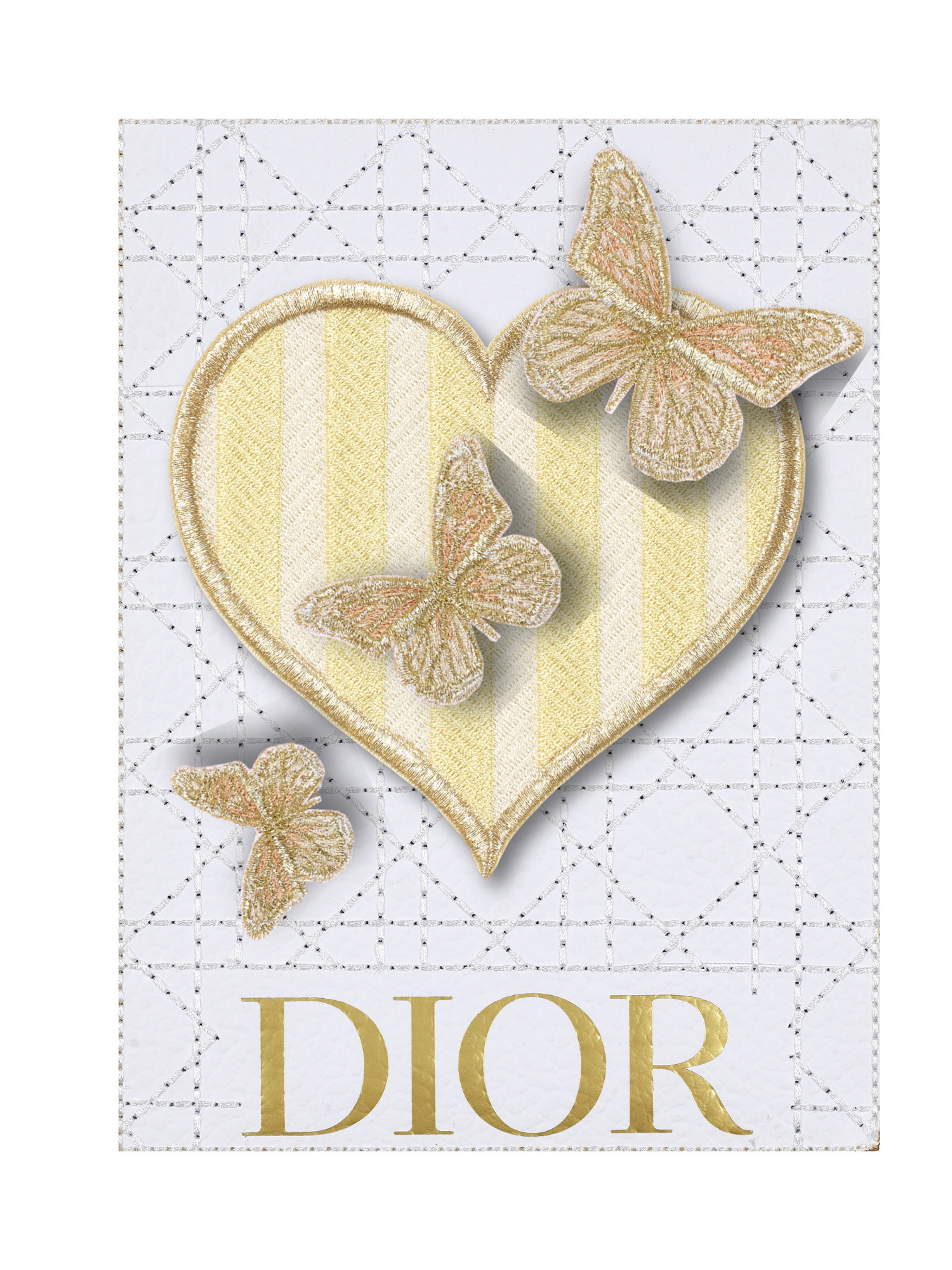 Reverie Striped Heart 6"x8"