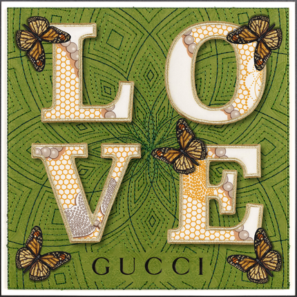 Love Brown 12"X12"