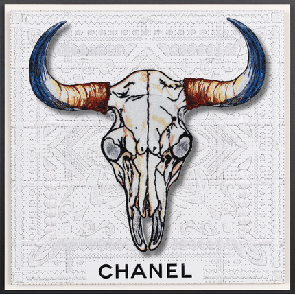 Steer Skull 12"x12"