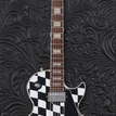 black leather tooling
