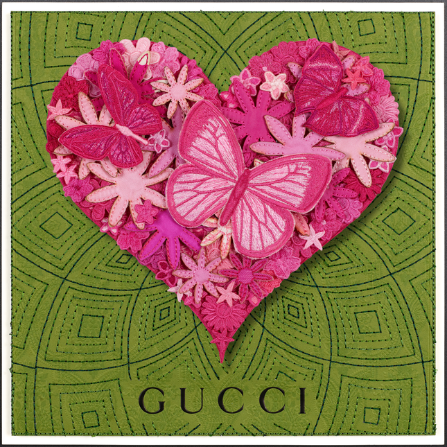 Gypsy Heart Pink 12"x12"