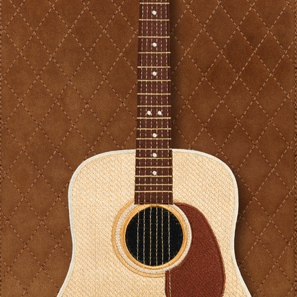 Acoustic with Quilted Background
