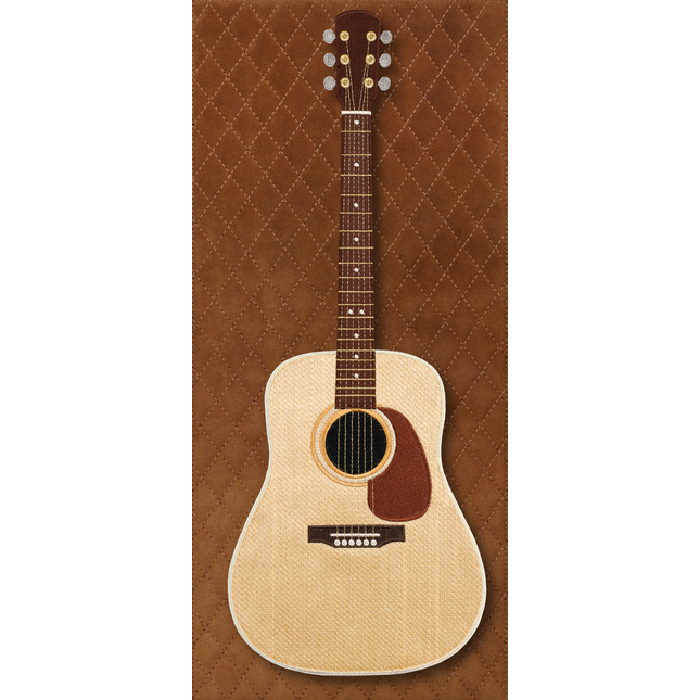 Acoustic with Quilted Background