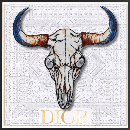 Steer Skull 12"x12"
