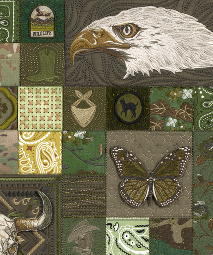 American Sampler One,  40"x40"