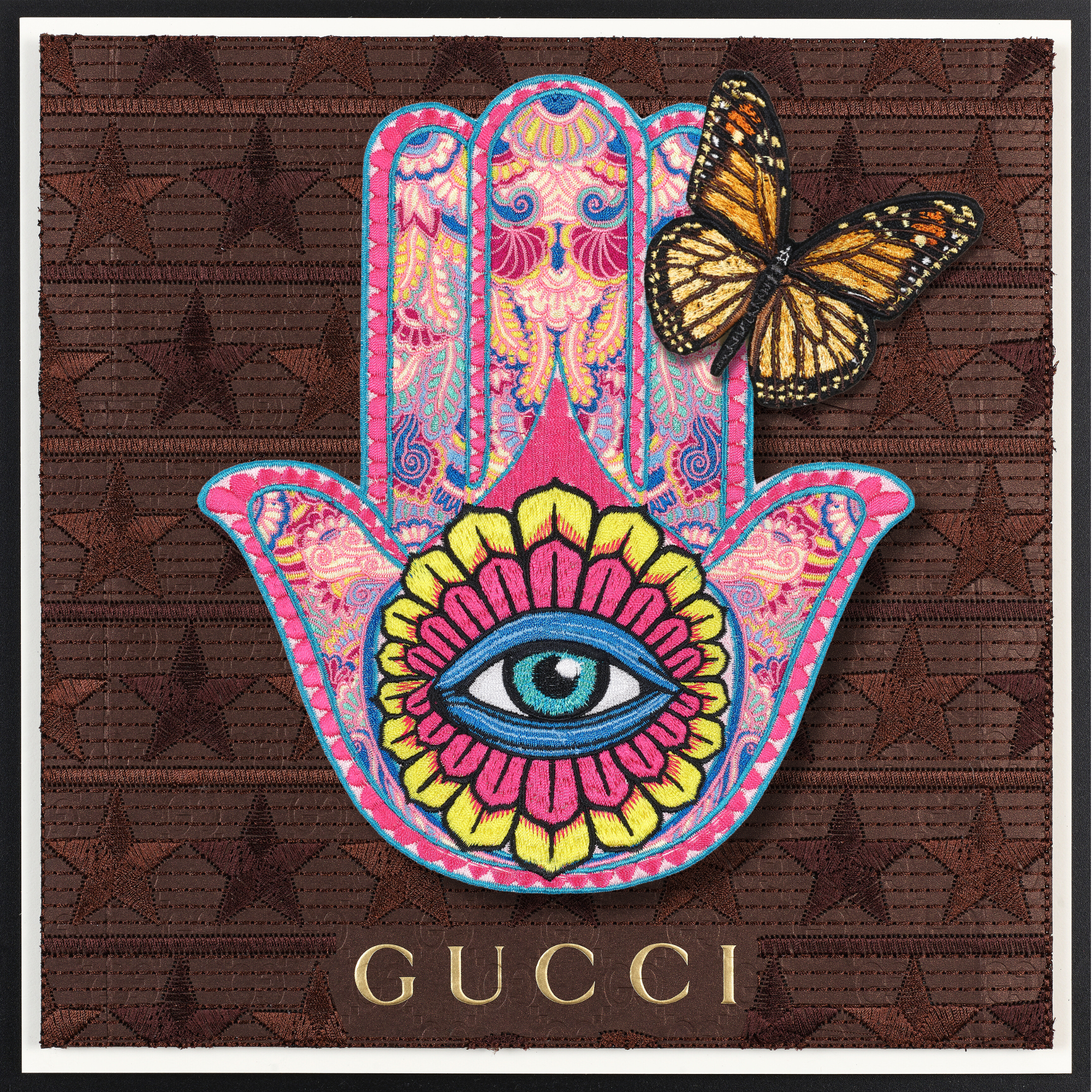 Hamsa jewel tone 12"x12"