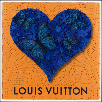 Gypsy Heart Blue 12"x12"