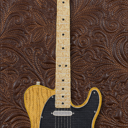 Esquire with Quilted Background