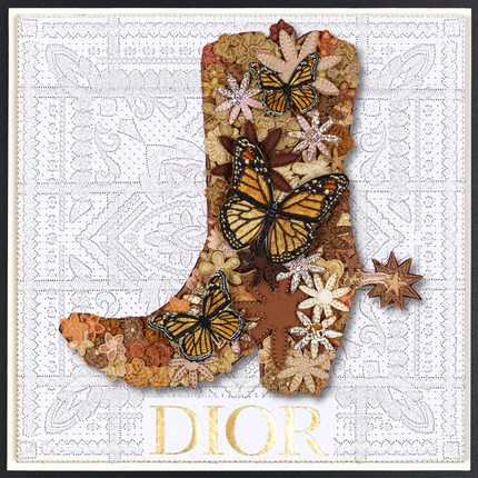 Gypsy Boot Brown 12"x12"