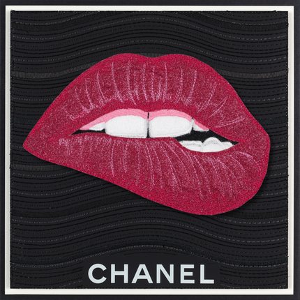 PINK LIPS 12"X12"