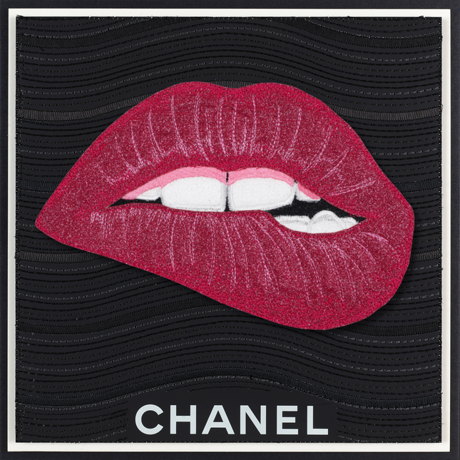 PINK LIPS 12"X12"