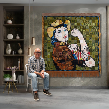 Rosie Tapestry 72"x74"